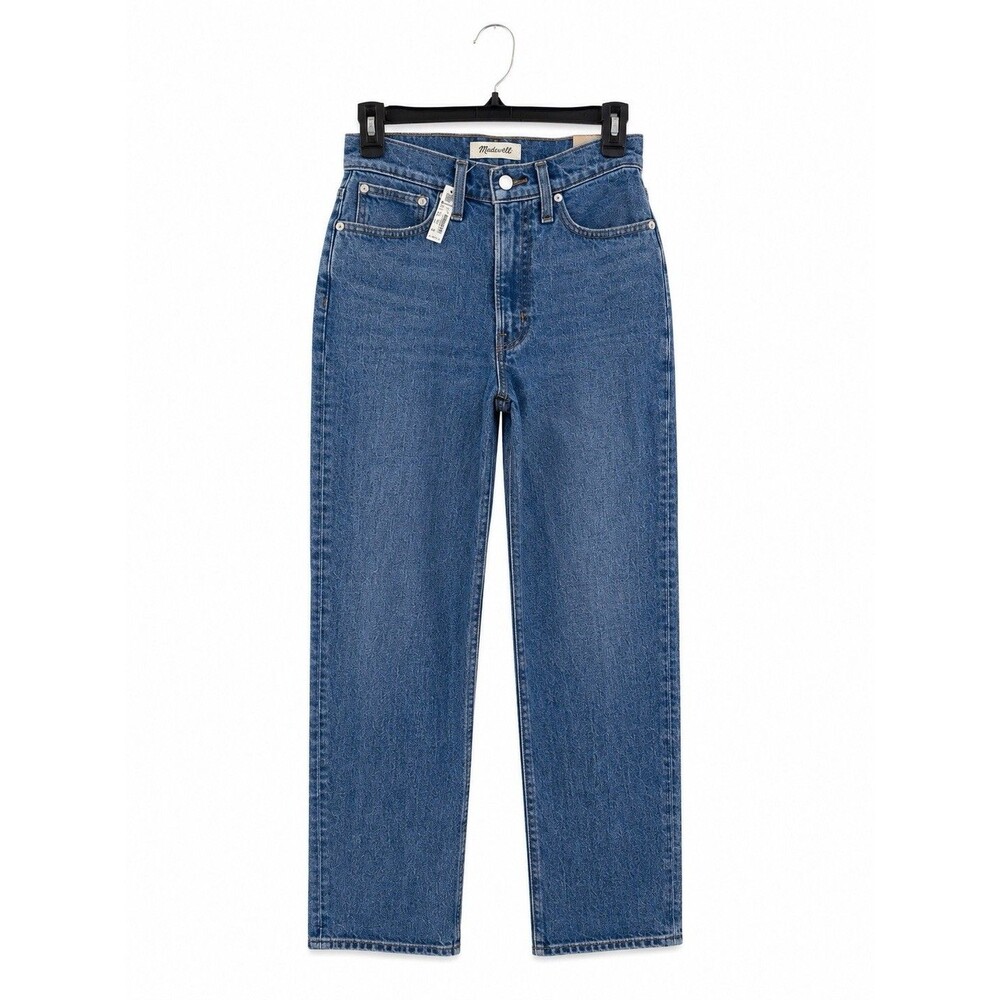 Madewell Jeans Womens 24 Blue The Perfect Vintage Straight High Rise Medium Wash